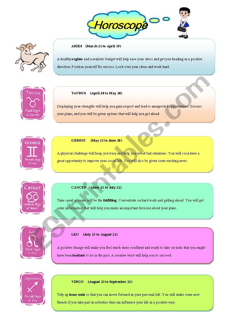 horoscope-esl-worksheet-by-chayada