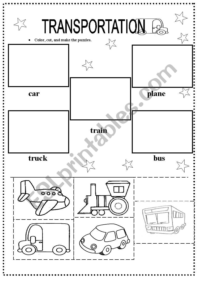 Transports worksheet