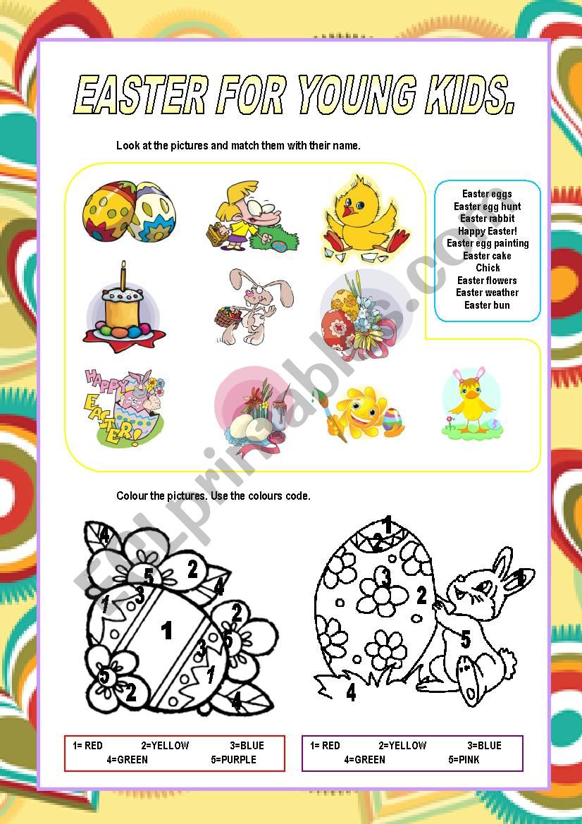 easter  worksheet