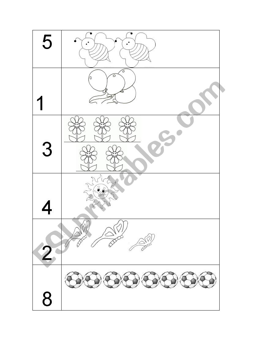 MATCHING worksheet