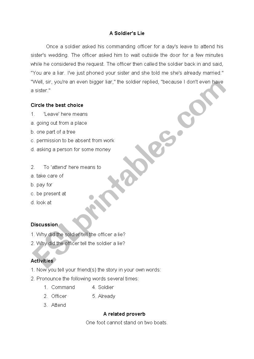 10 vocabulary activities worksheet