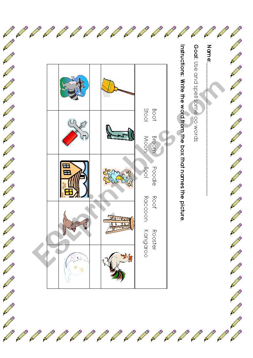 OO SOUND worksheet