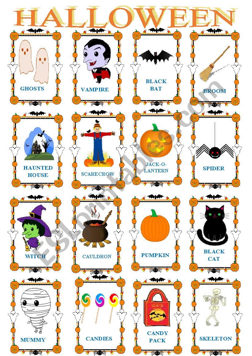 halloween  worksheet