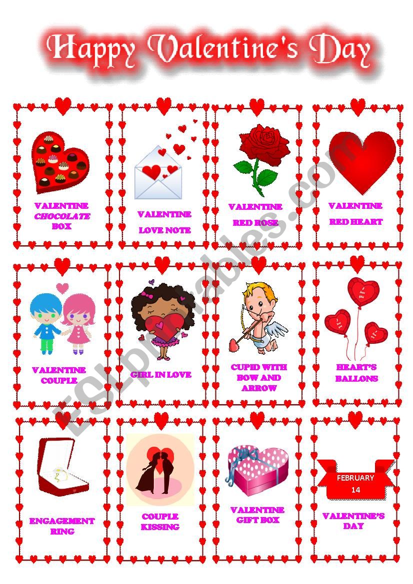 VALENTINE worksheet