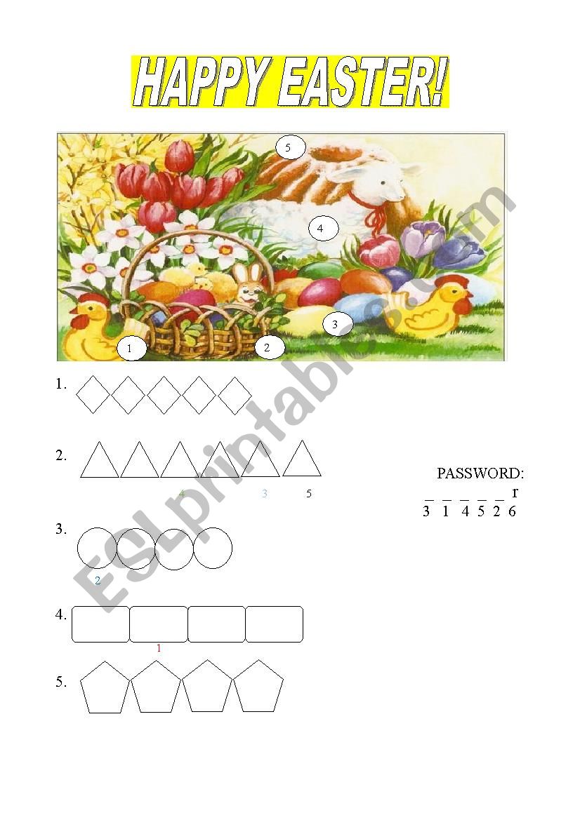 EASTER is coming! worksheet