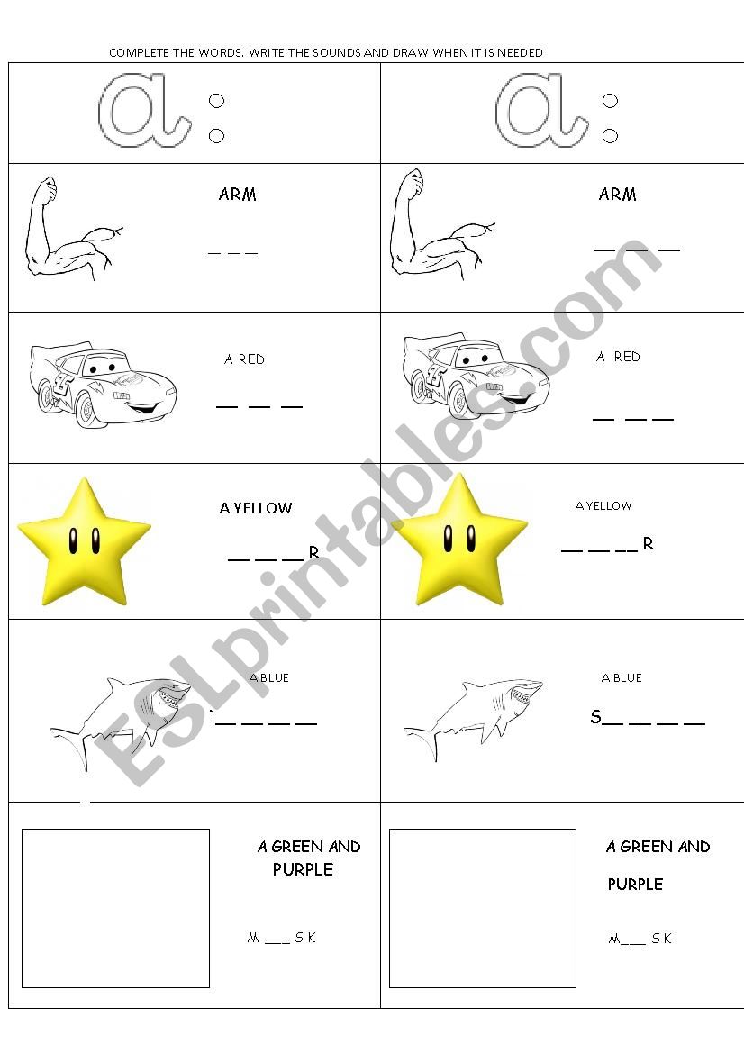 Phonetics: long vowel N 6 / a : /