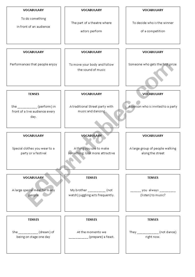 The Knowledge Race worksheet