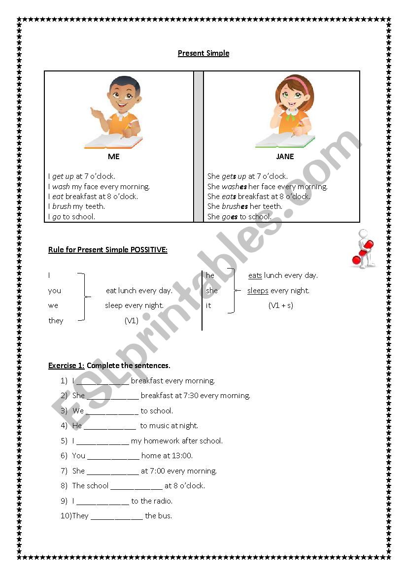 Present Simple - Positive Form