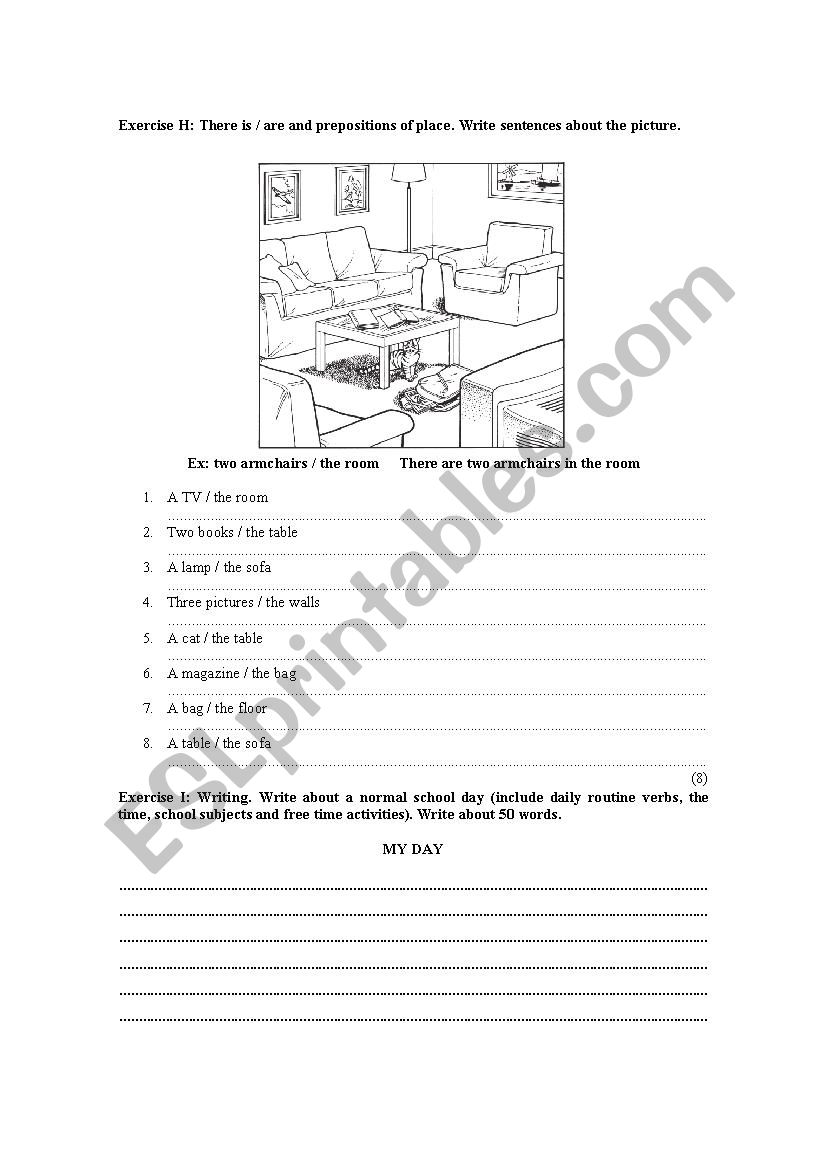 Test part 2 worksheet