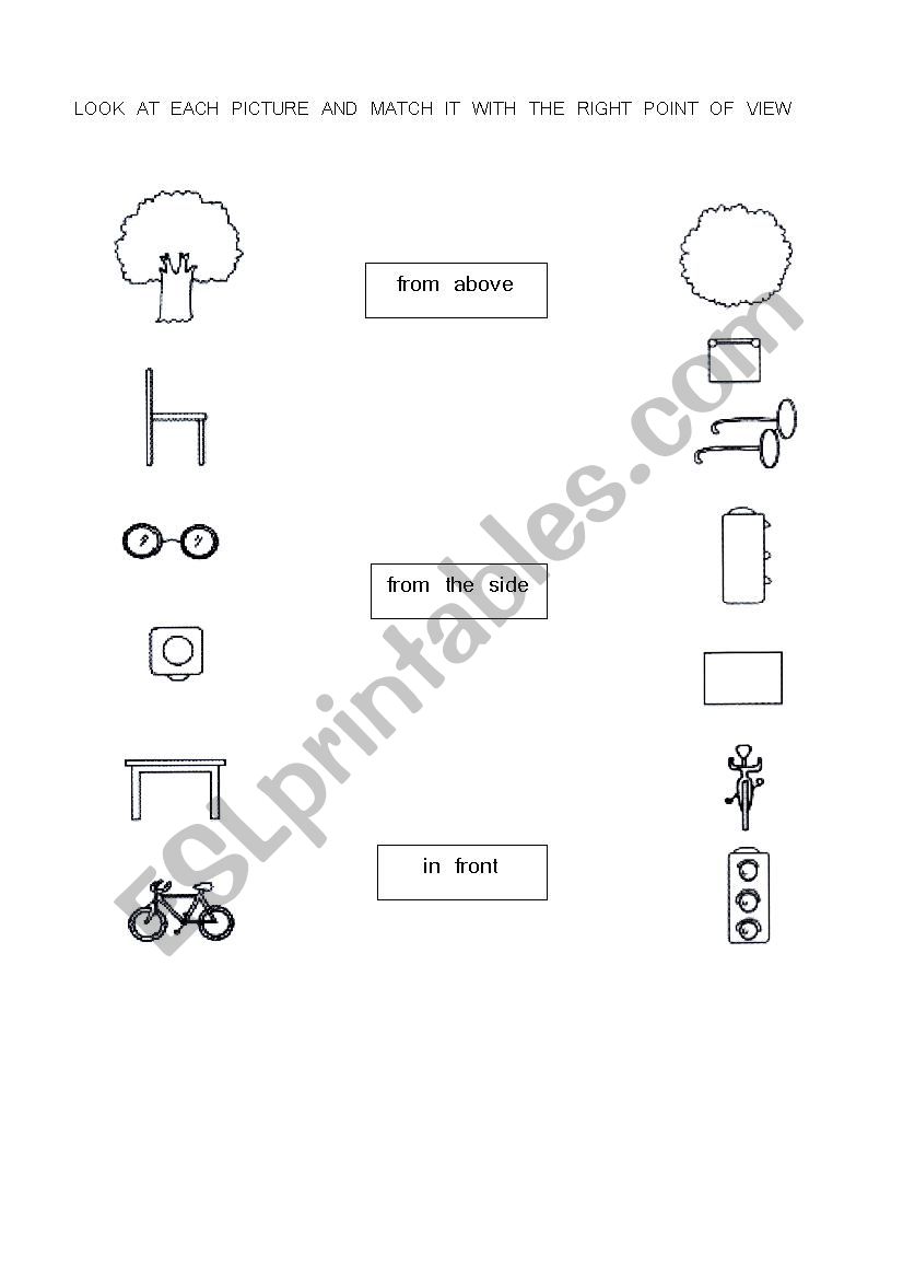 Points of view worksheet