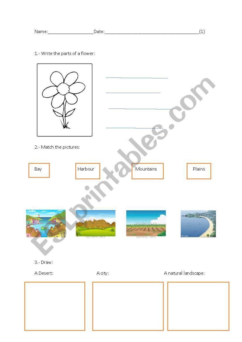 the world around me worksheet