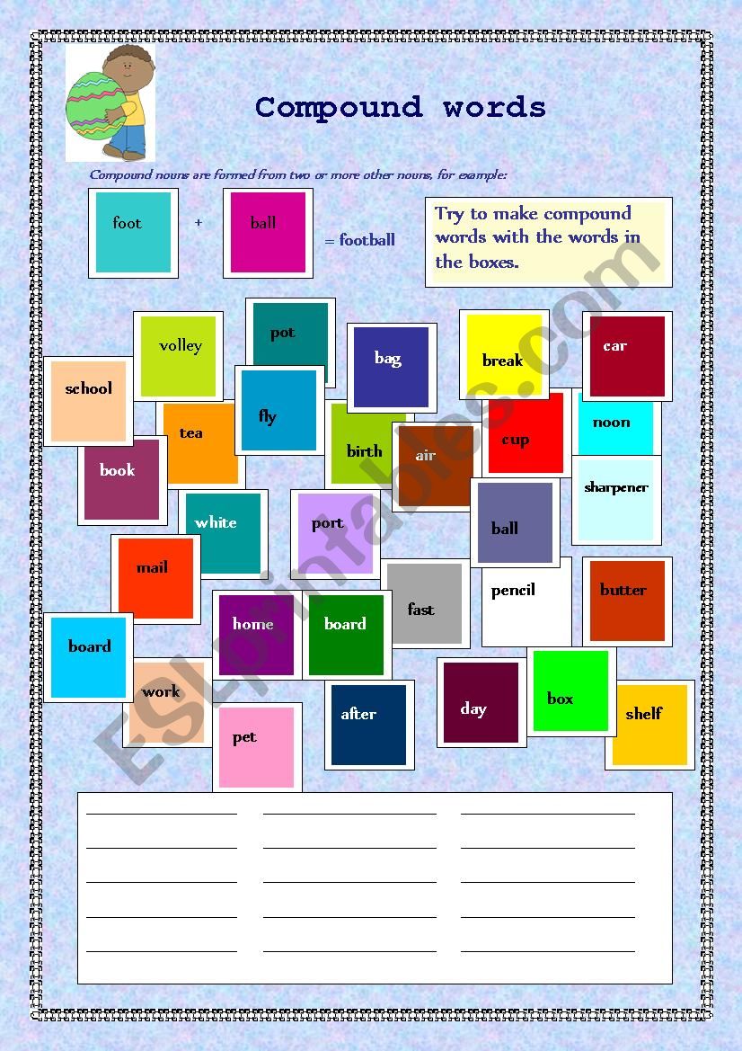 Compound words worksheet