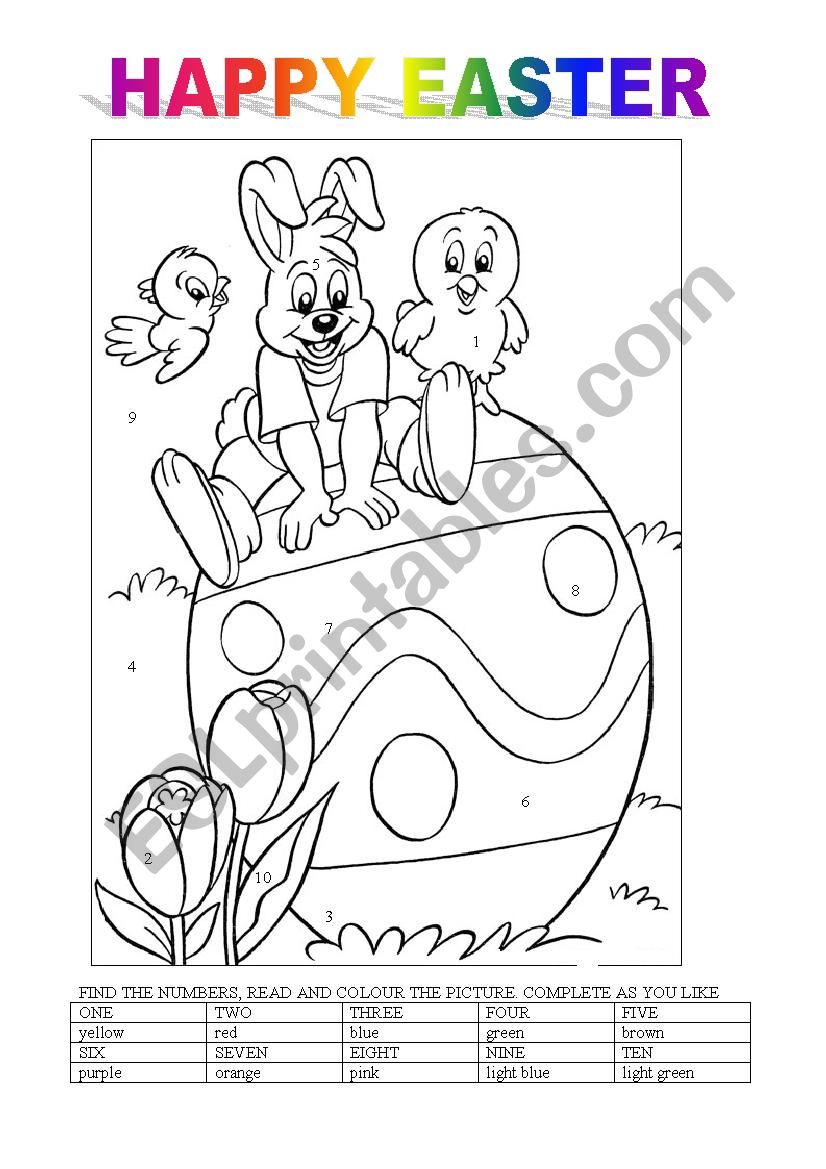happy easter colouring activity 3