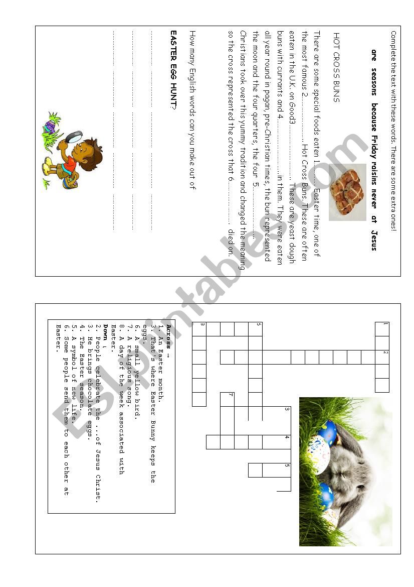 Easter worksheet