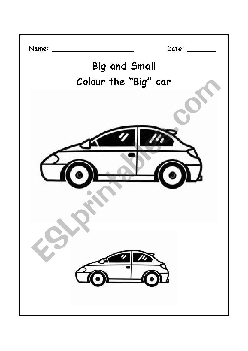 Big and small premath concept worksheet