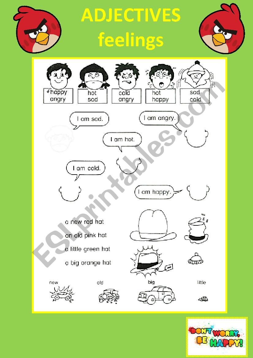 Adjectives worksheet