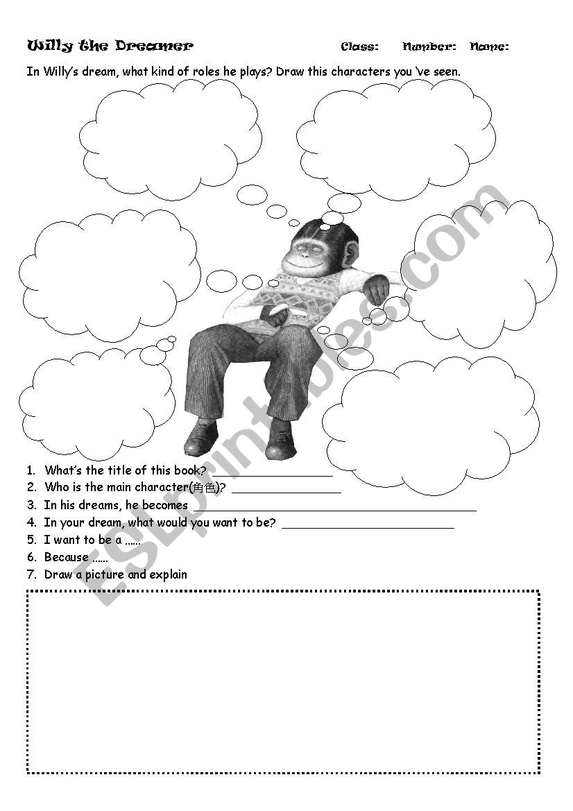 Picture book Willy the Dreamer