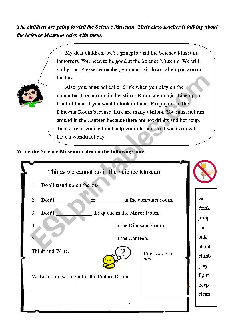 Follow the signs worksheet