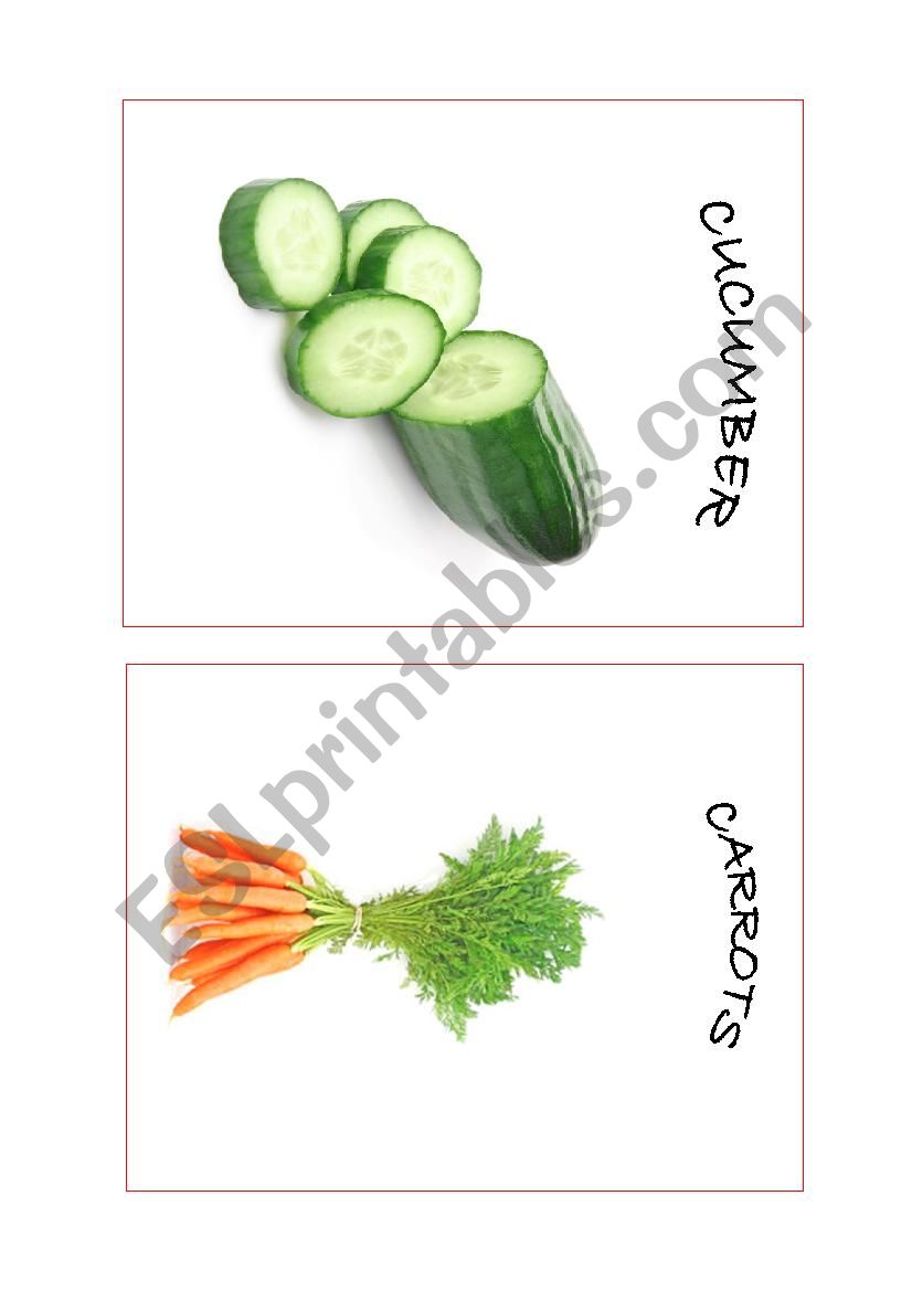 Fruits and vegetables Flashcards PART 2