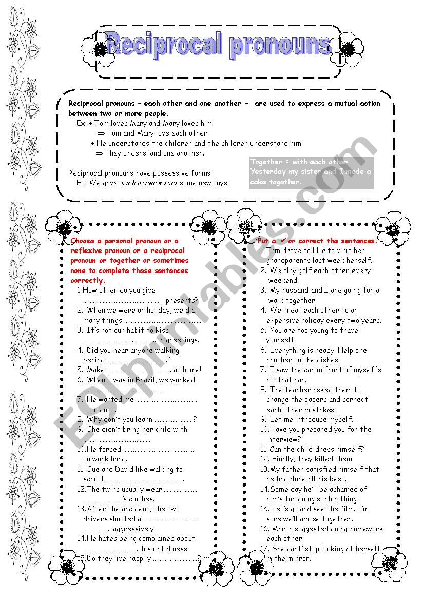 reciprocal-pronouns-exercises