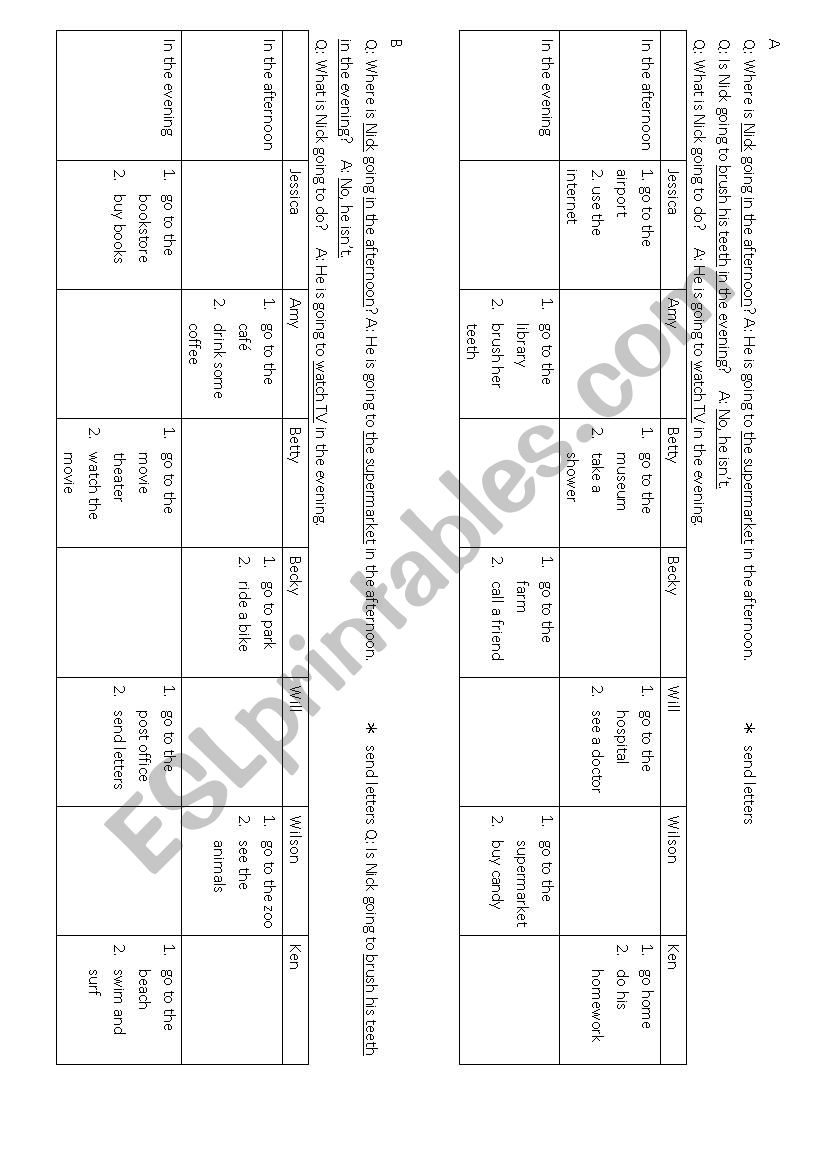 What is he going to do? worksheet