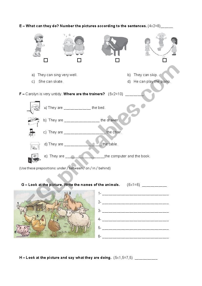 English written test - 2nd part