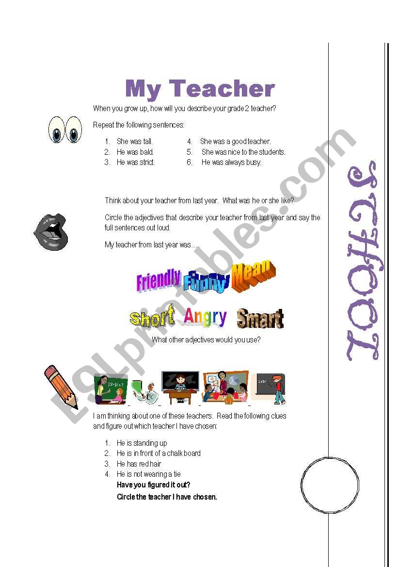 Conversation Book: School-My Teacher