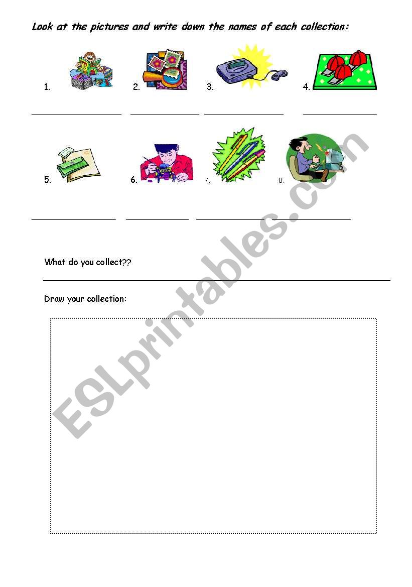 Collections worksheet