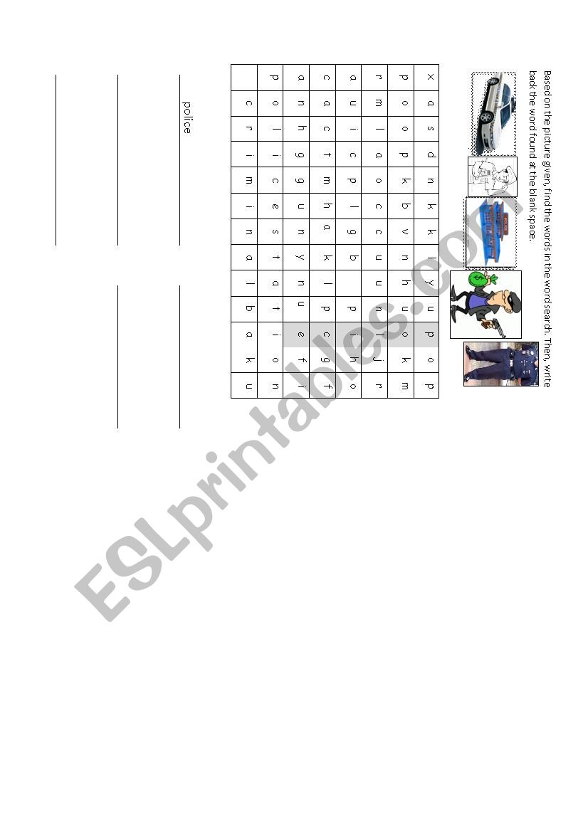When I grow up worksheet