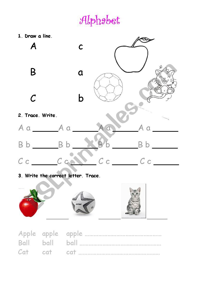 Livework Sheets How To Write Alphabet Abc : ABC, Spelling - Interactive