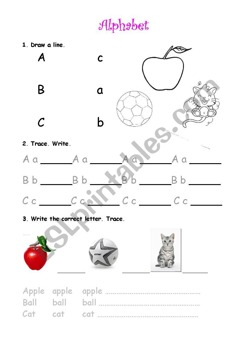 ABC worksheet