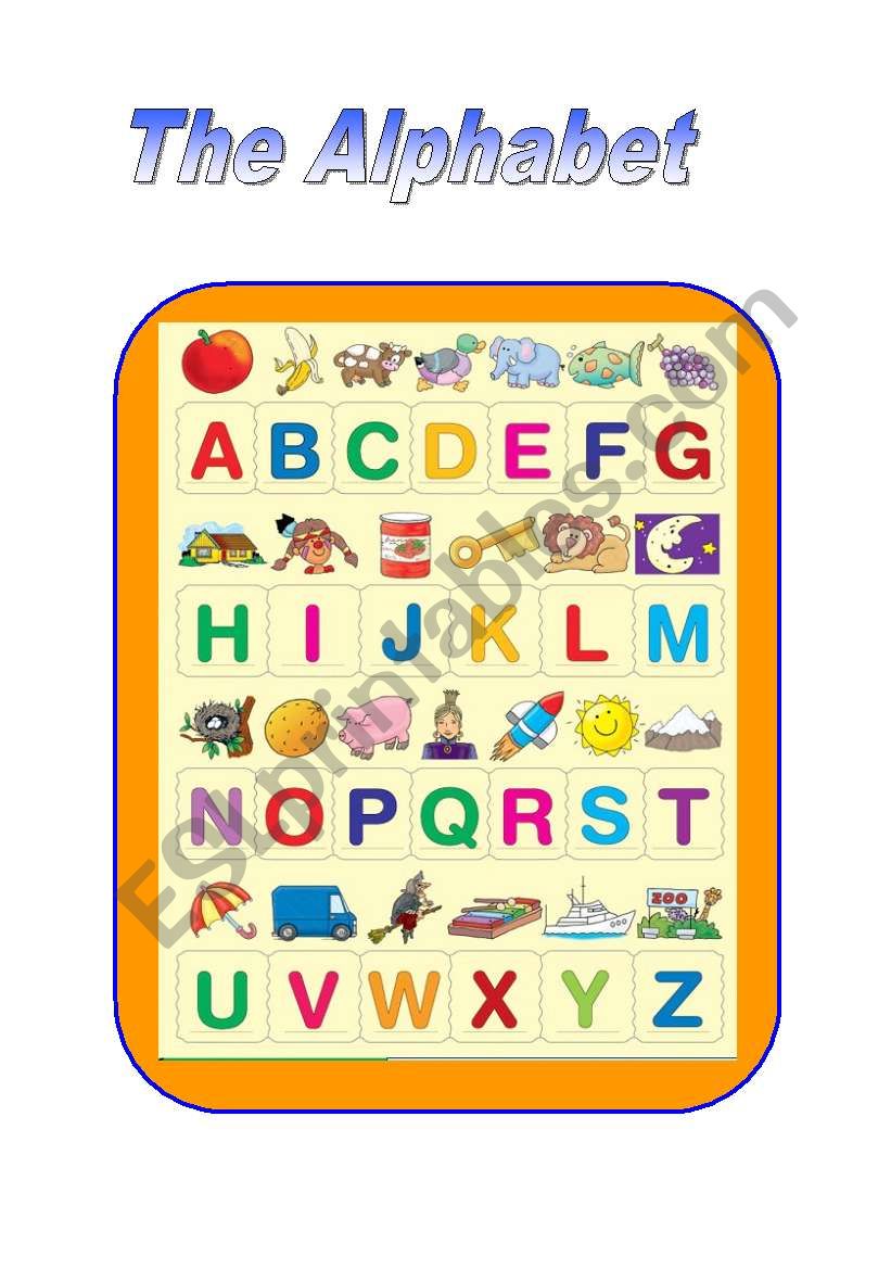 The Alphabet worksheet