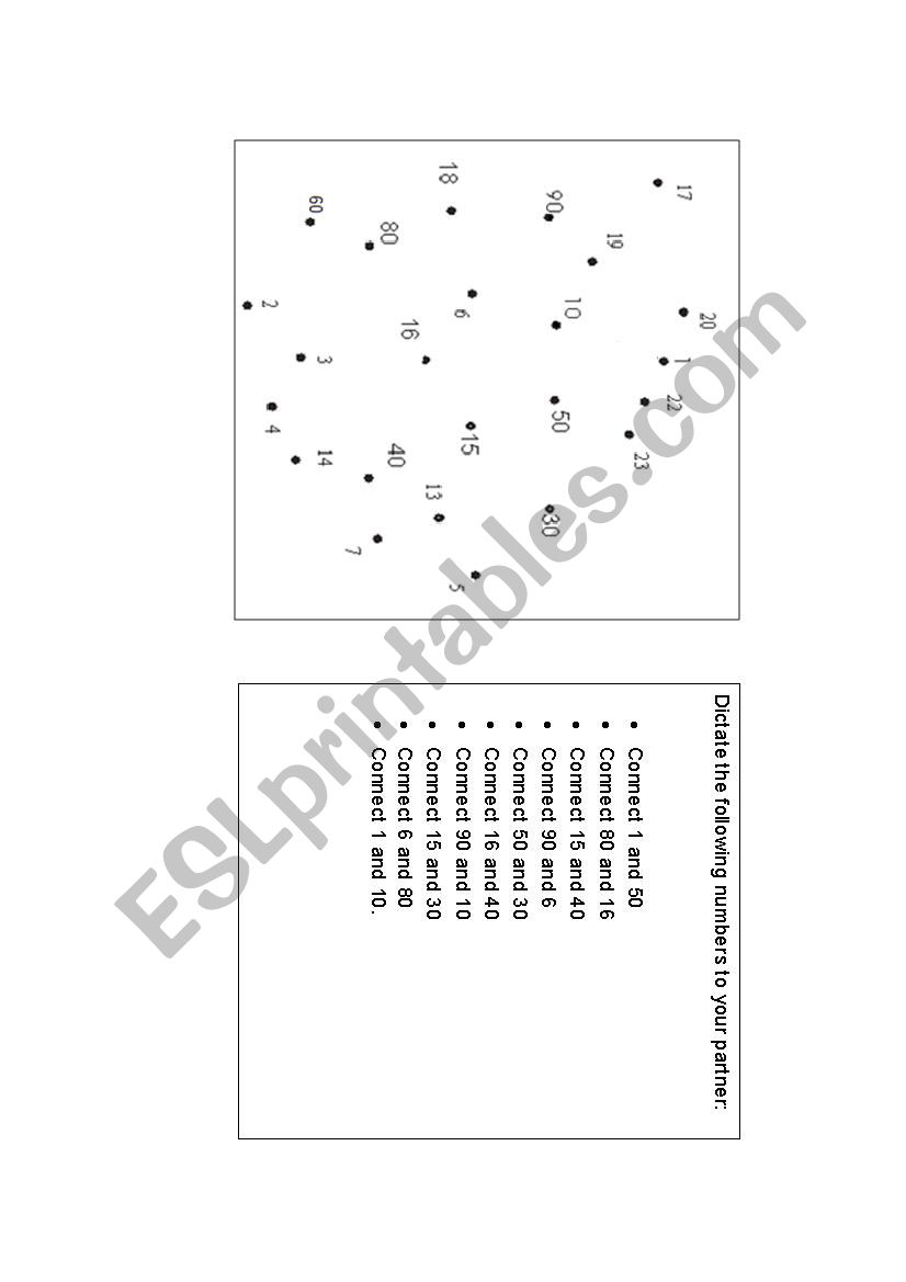 Connect the dots worksheet