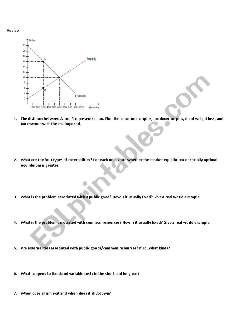 econ worksheet