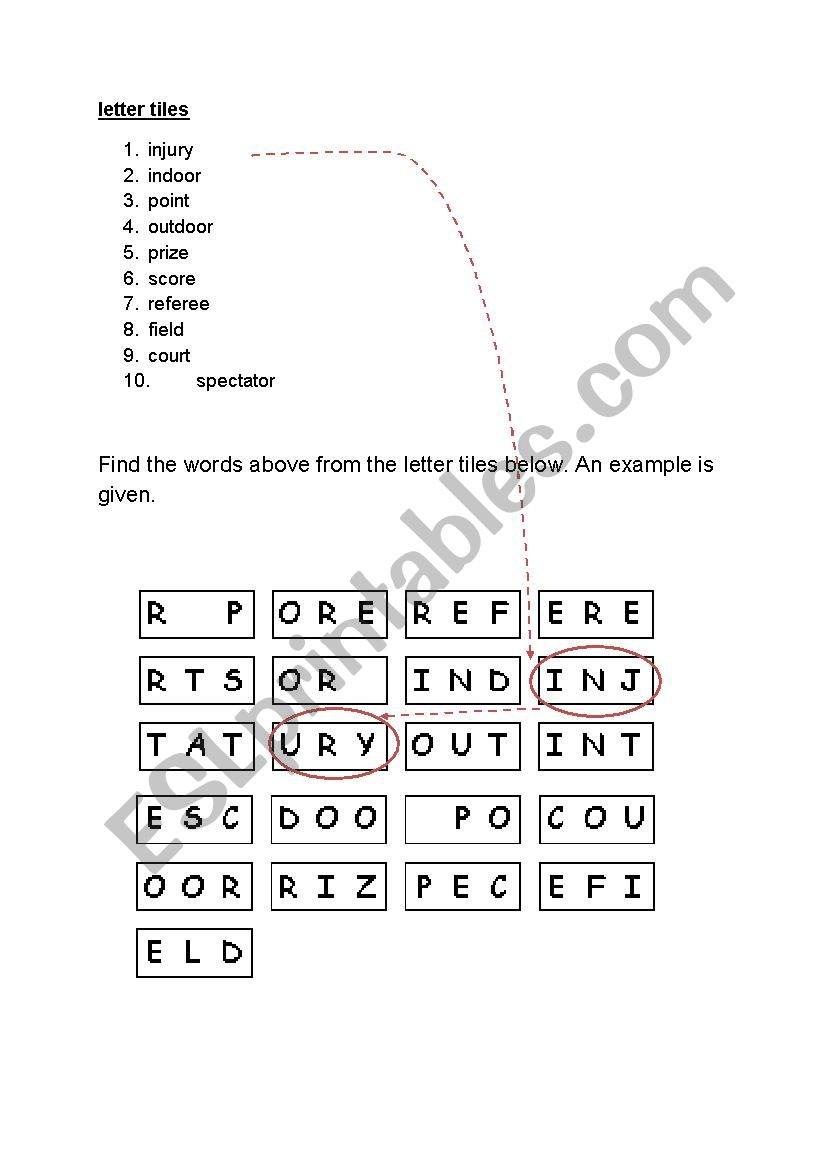 match the pairs for words worksheet