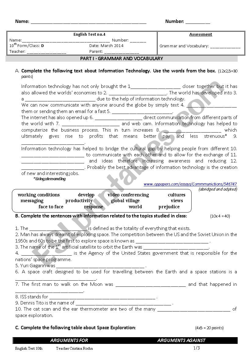 test-10th-grade-esl-worksheet-by-cristina-rocha