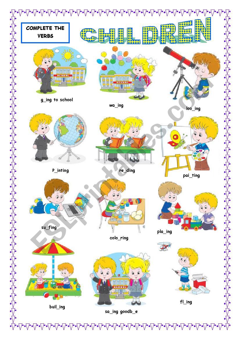 CHILDREN worksheet