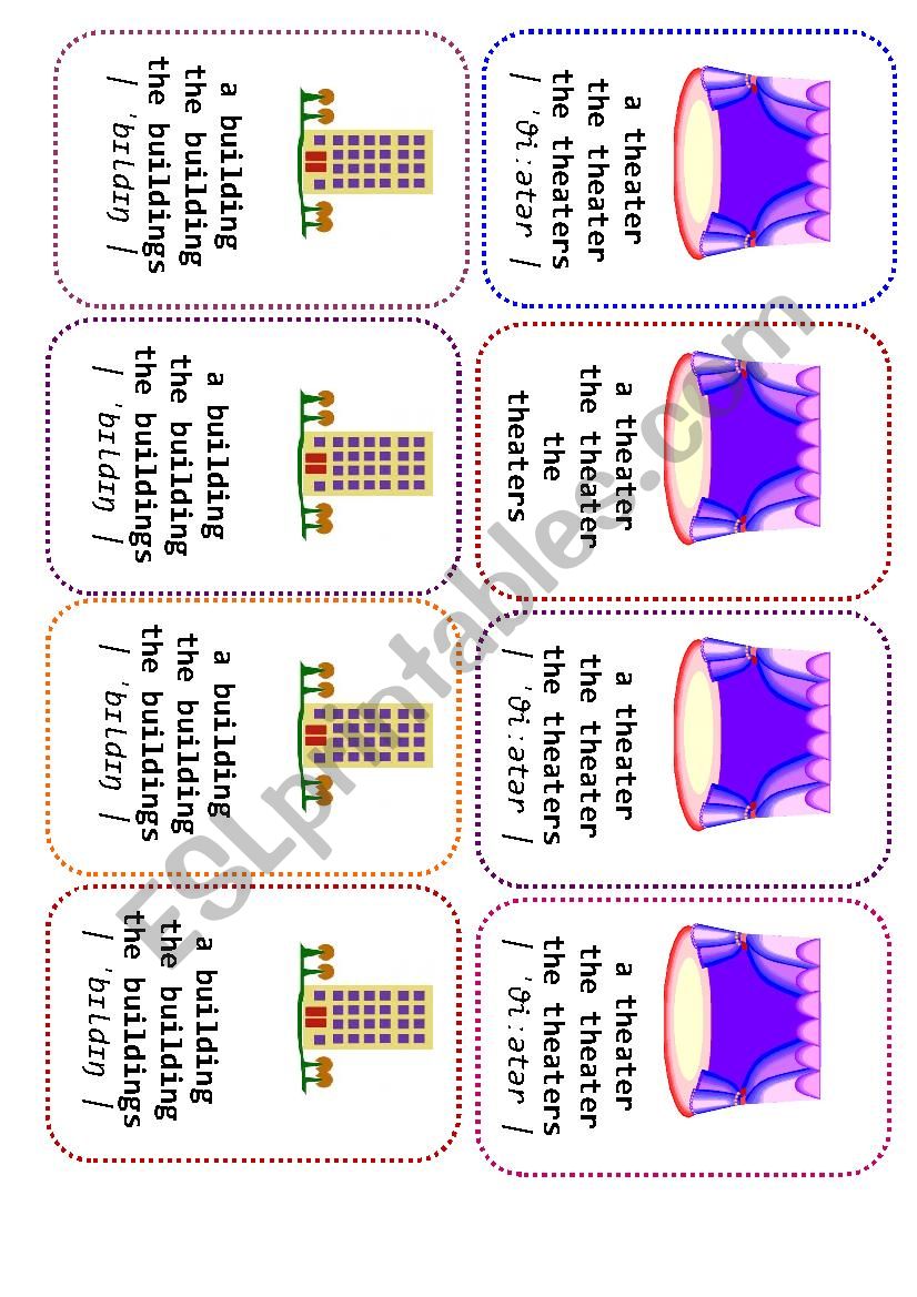 Four-of-a-Kind Card Game Definite and Indefinite Articles - 6