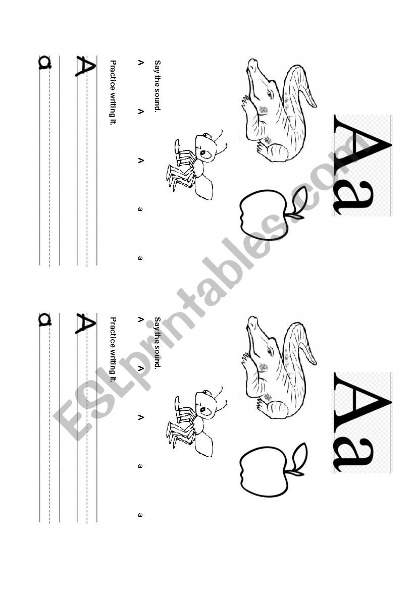Phonics - the short a sound worksheet