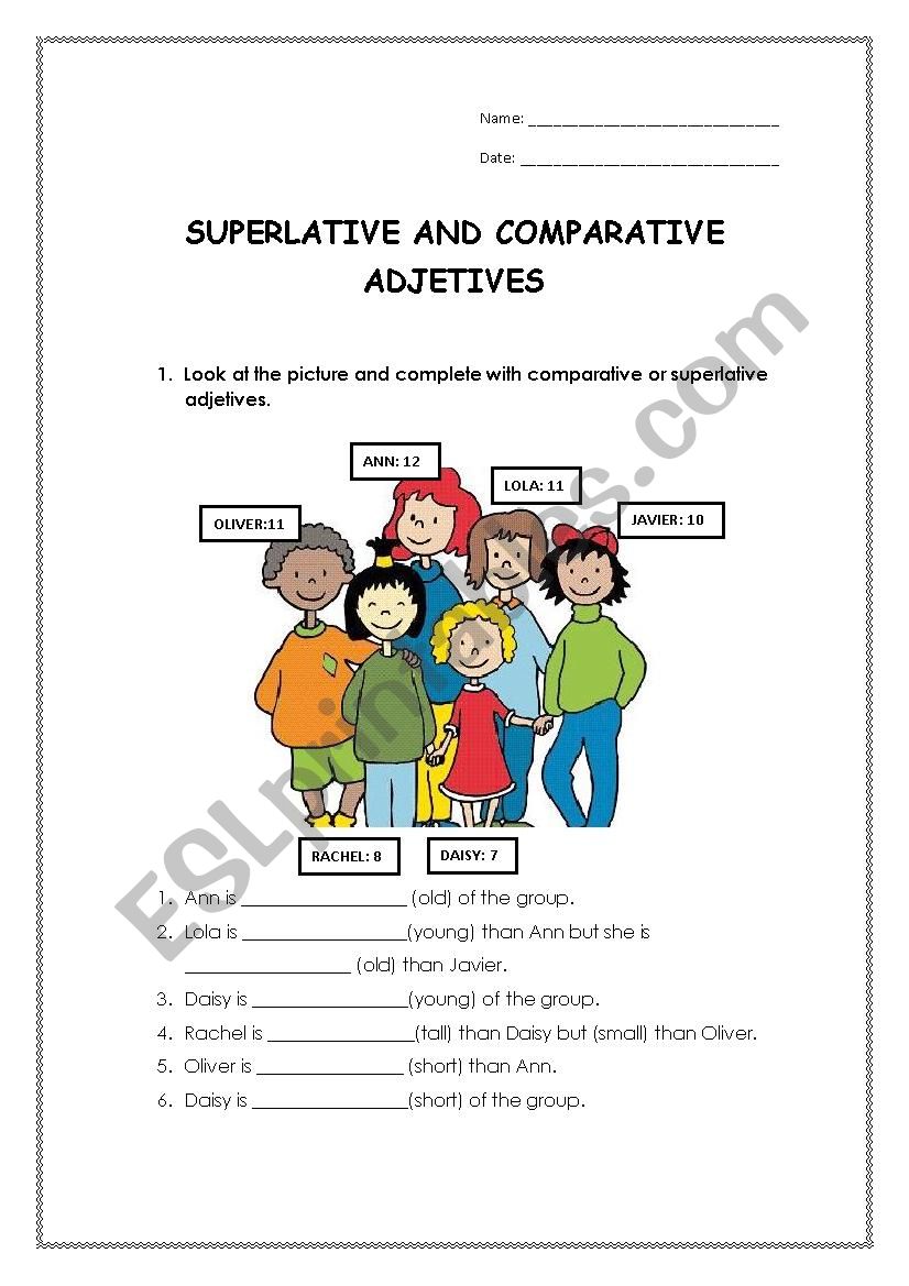 Comparative and supertlative adjetives revision