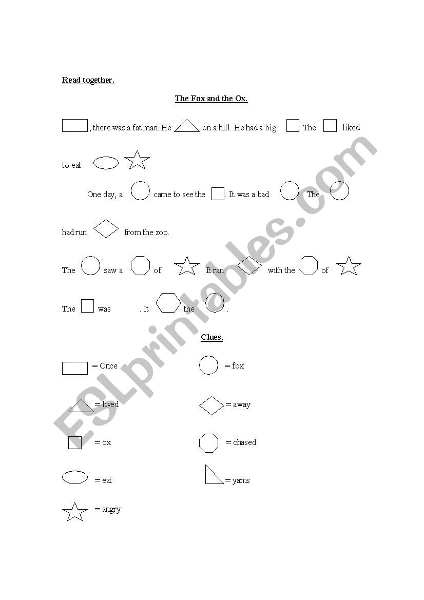 Shapes worksheet