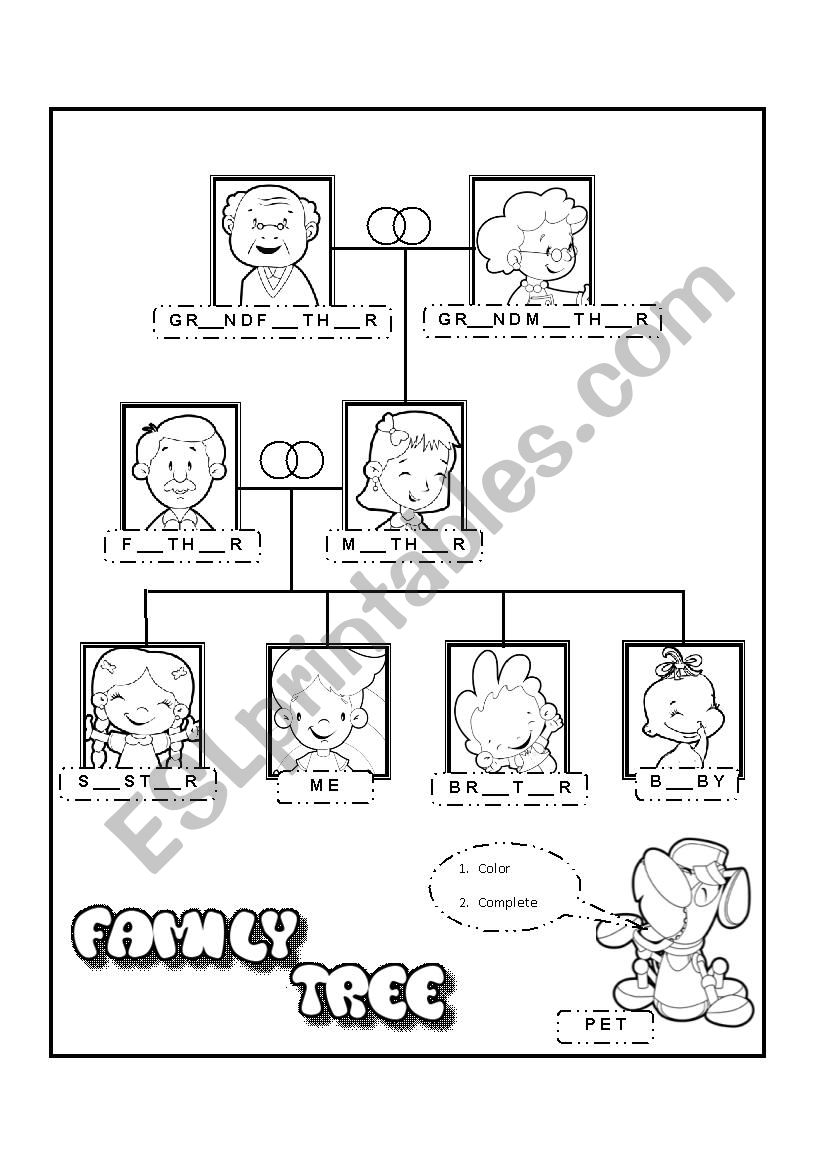 family tree worksheet