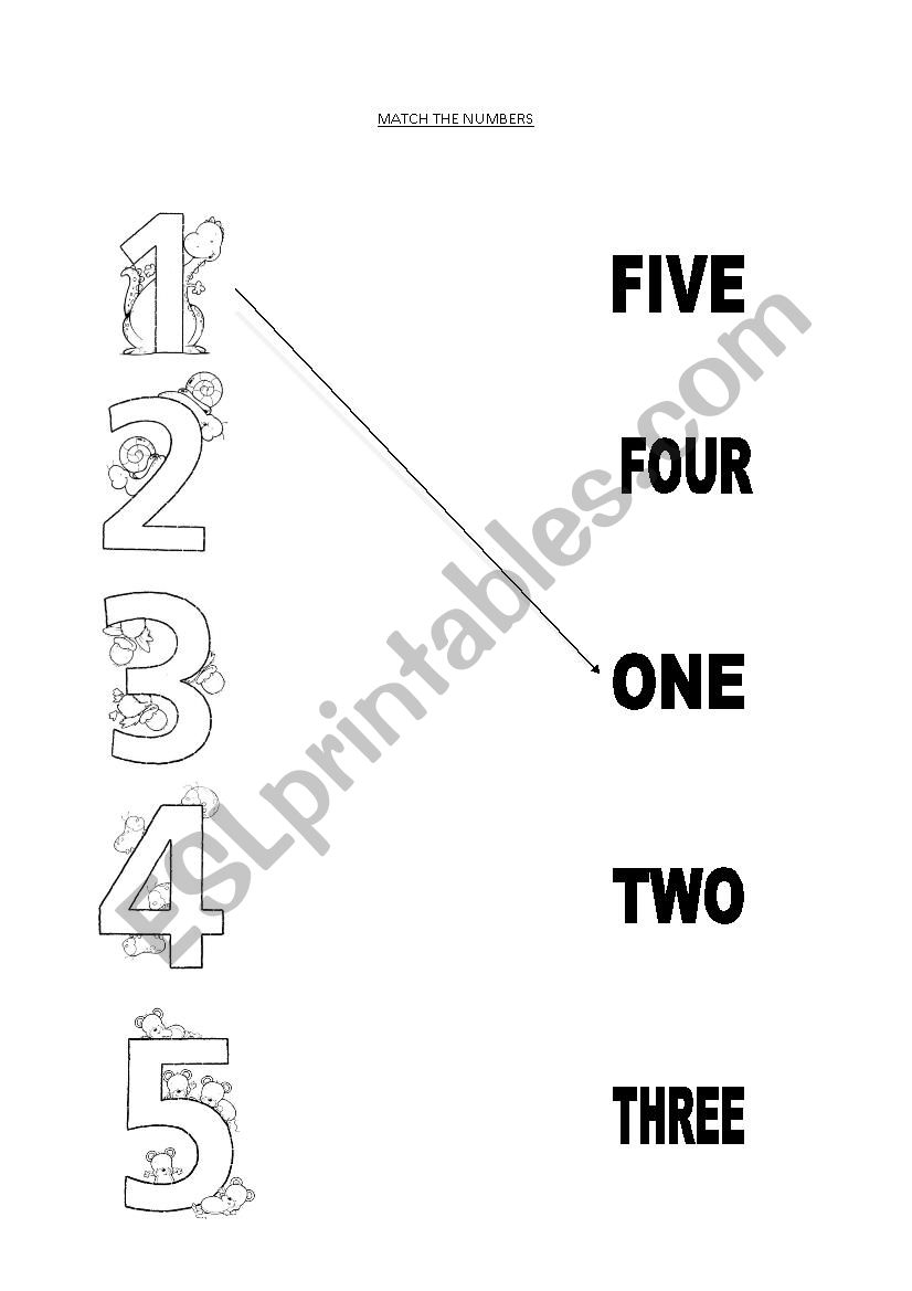 numbers worksheet
