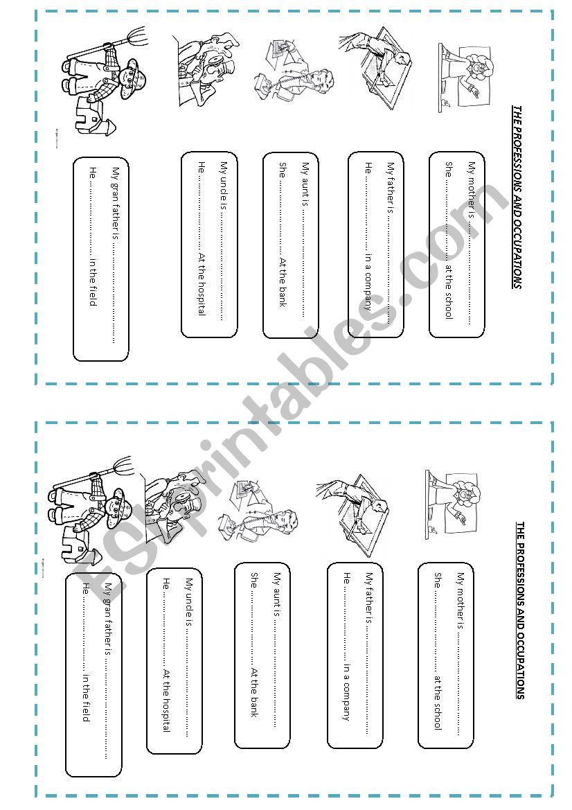 PROFESSIONS AND OCCUPATIONS  worksheet