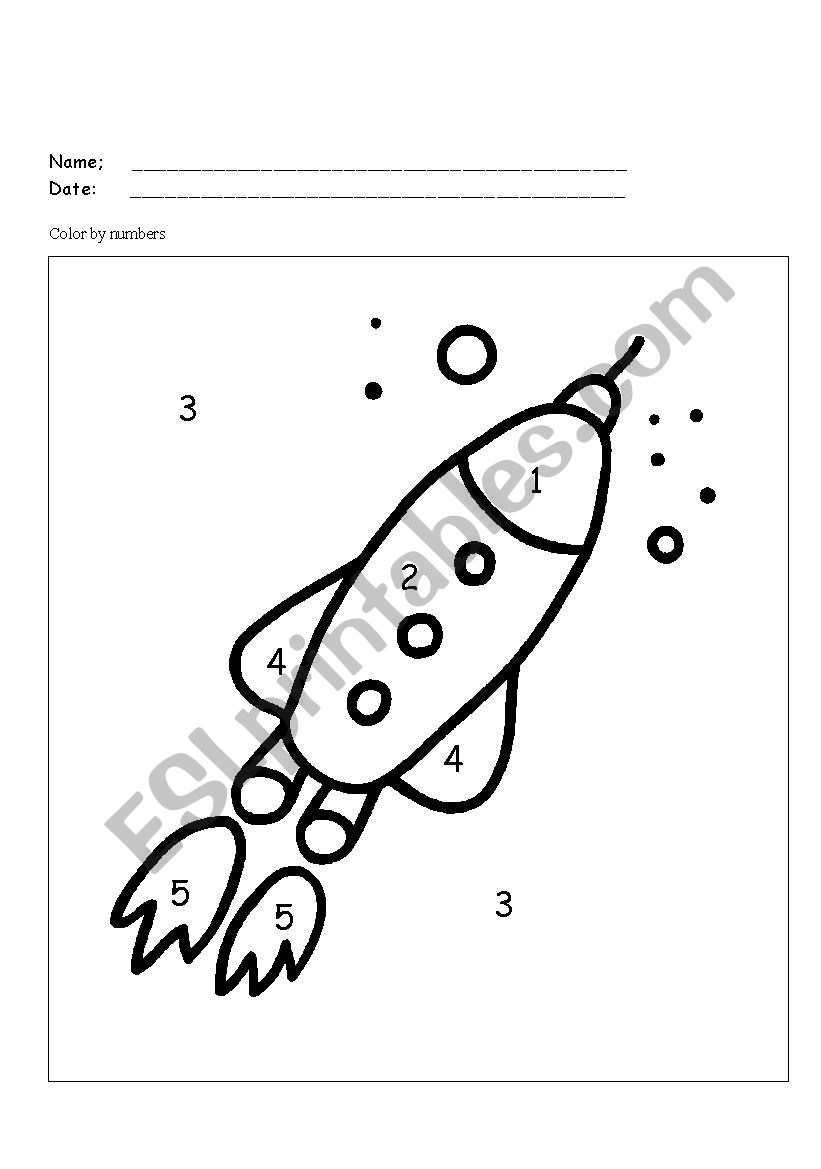 color by number worksheet