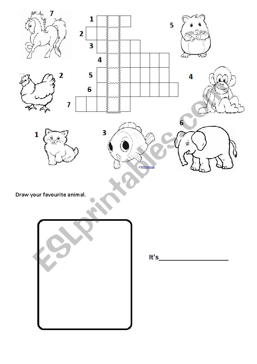 animals worksheet