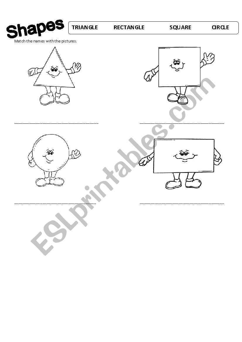 Shapes worksheet