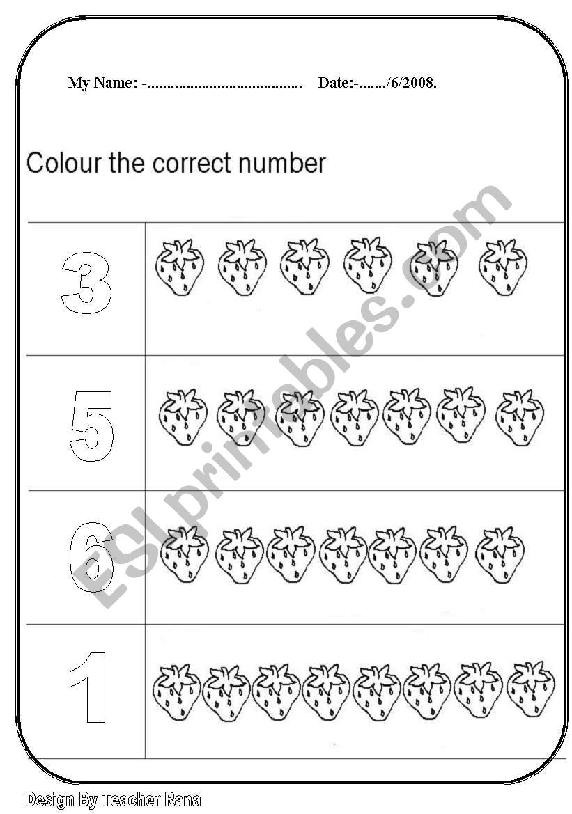 count worksheet