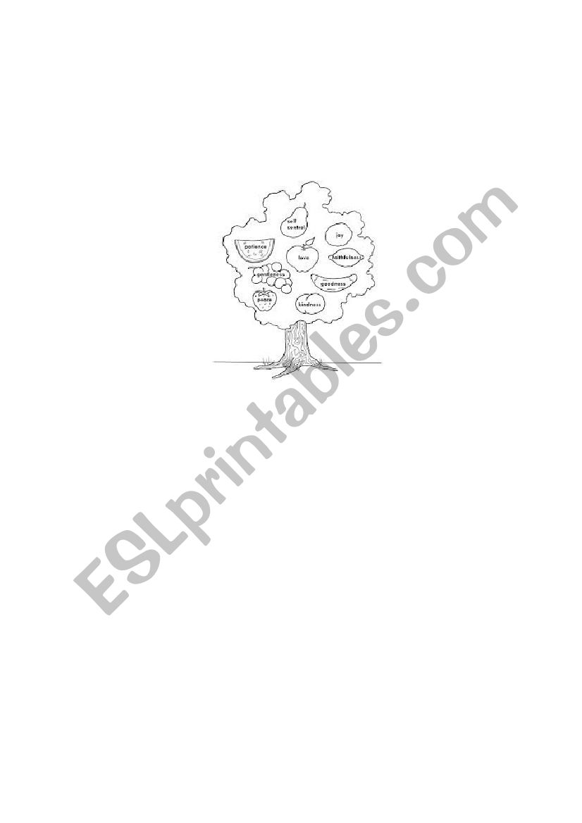 fruits worksheet