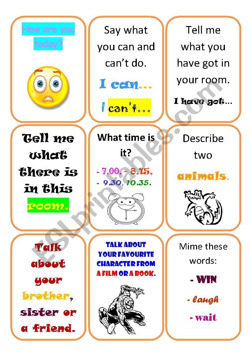 Revision game for children - part 2 (editable)